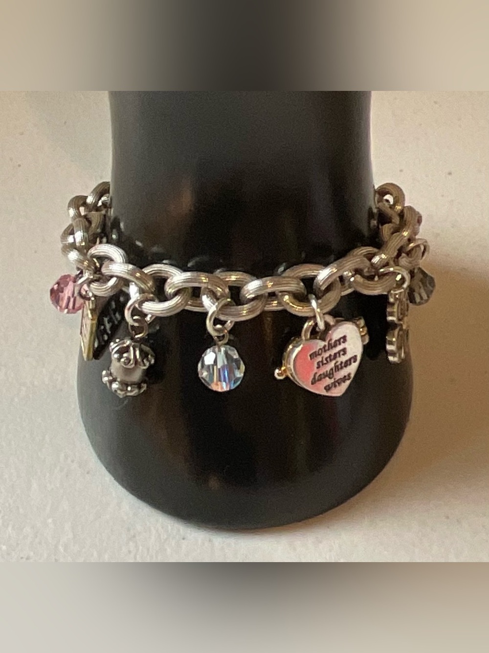 Retired Brighton Breast Cancer Awareness Charm Bracelet